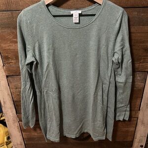 J. Jill Elise A-line Mint Green Sweater Tunic - Size M